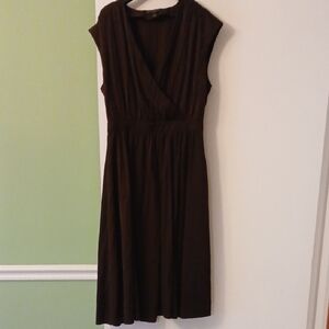 Elegant Brown Banana Republic Sleeveless Dress